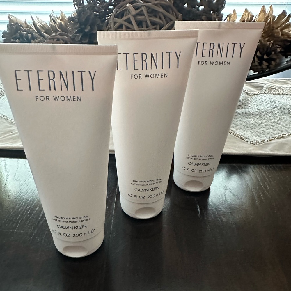 ETERNITY FOR WOMEN BODY LOTION 6.7 FL OZ SET OF 3